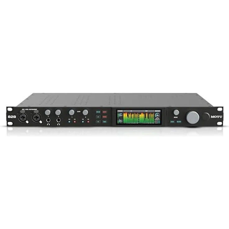 MOTU 828 (2024), 28x32 USB 3.1 Audiointerface, MAC und PC kompatibel, Schwarz