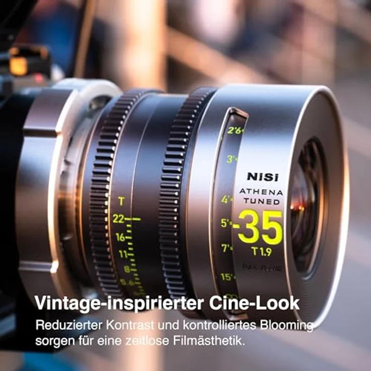 NiSi Athena Tuned Prime Limited Edition PL Mount, Full Frame Cinema Lens Kit 14/25/35/50/85mm mit Vintage Cine Look, 199 Sets weltweit, inkl. Hard Case – Bild 3