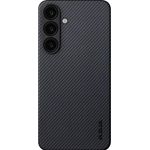 Pitaka Magsafe Backcover für Samsung Galaxy S24 Ultra, echtes Aramid, Magsafe-kompatibel, Schwarz