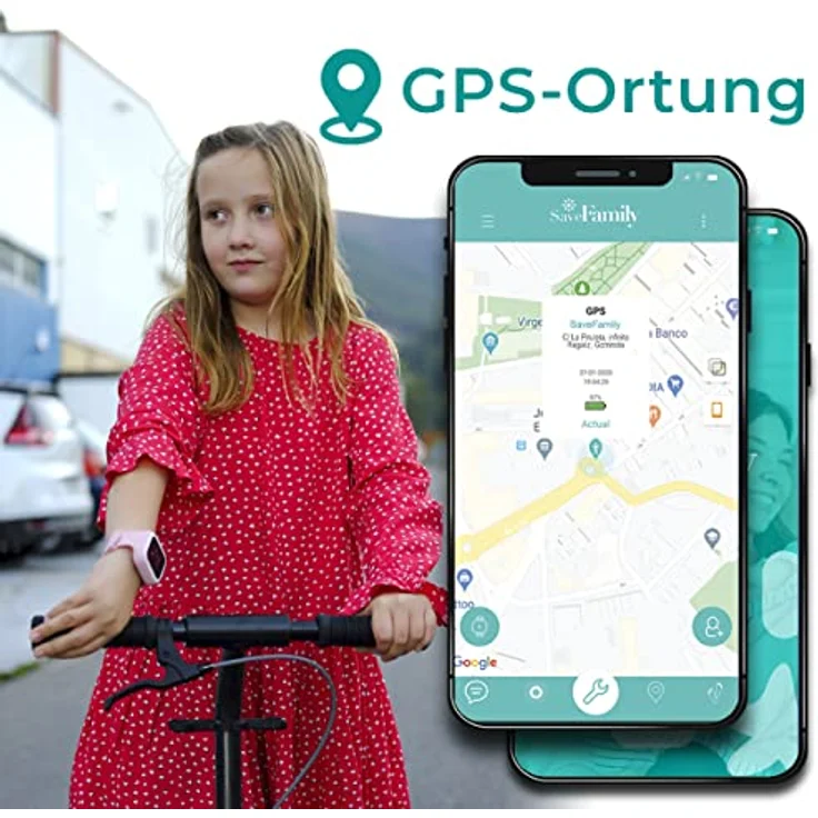 SaveFamily Relojes con GPS Iconic Plus 4G Kinder Smartwatch, Videoanruf, Anrufer identifizieren, Musik, Bluetooth, App Store, Whatsapp, GPS, Kamera, SOS, Wasserdicht - Blau – Bild 4