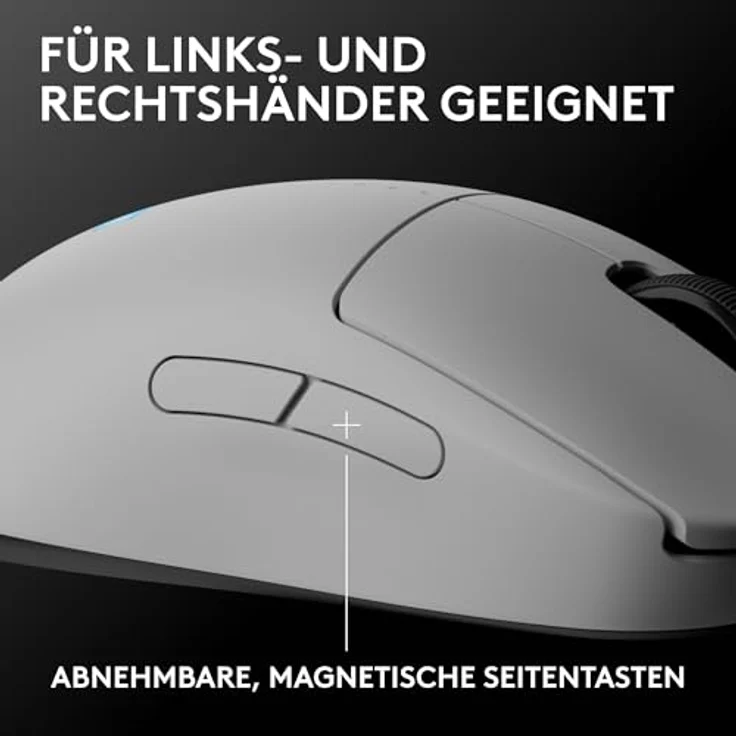 Logitech Pro 2 Lightspeed, Kabellose und Kabelgebundene Gaming-Maus mit HERO 2 Sensor, Weiss – Bild 2