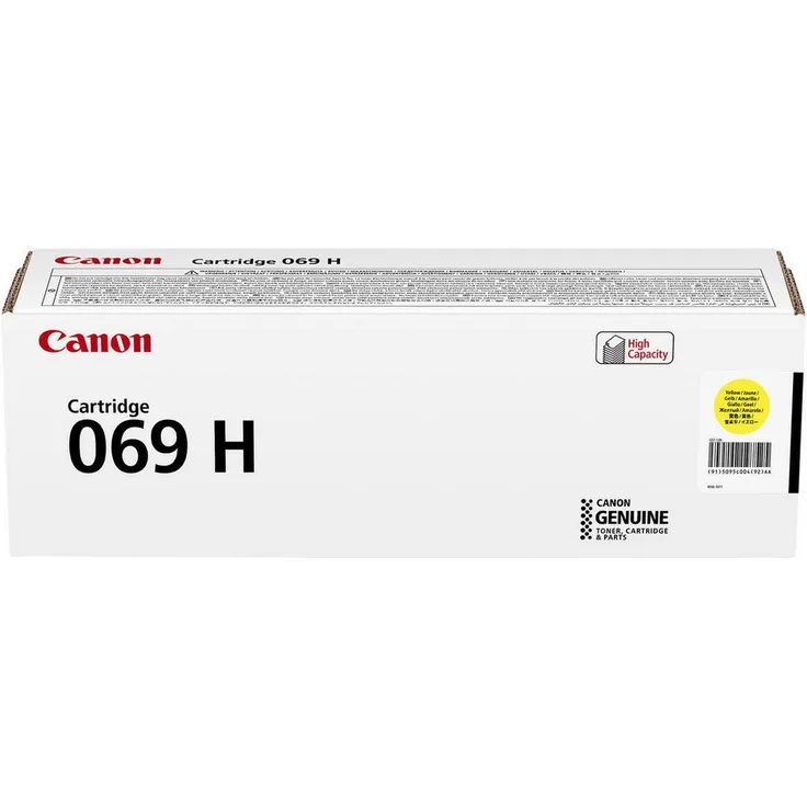 Canon Tonerkartusche 069H, gelb, Hohe Ergiebigkeit, bis zu 5500 Seiten, kompatibel mit I-SENSYS LBP673Cdw, LBP673dw, MF752Cdw, MF754Cdw