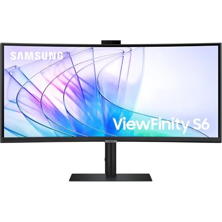 Samsung ViewFinity S65VC Curved Monitor 34 Zoll, VA-Panel, 3.440 x 1.440 Pixel, 100 Hz, 5 ms, 90 W USB-C, Pivot - Preisvergleich