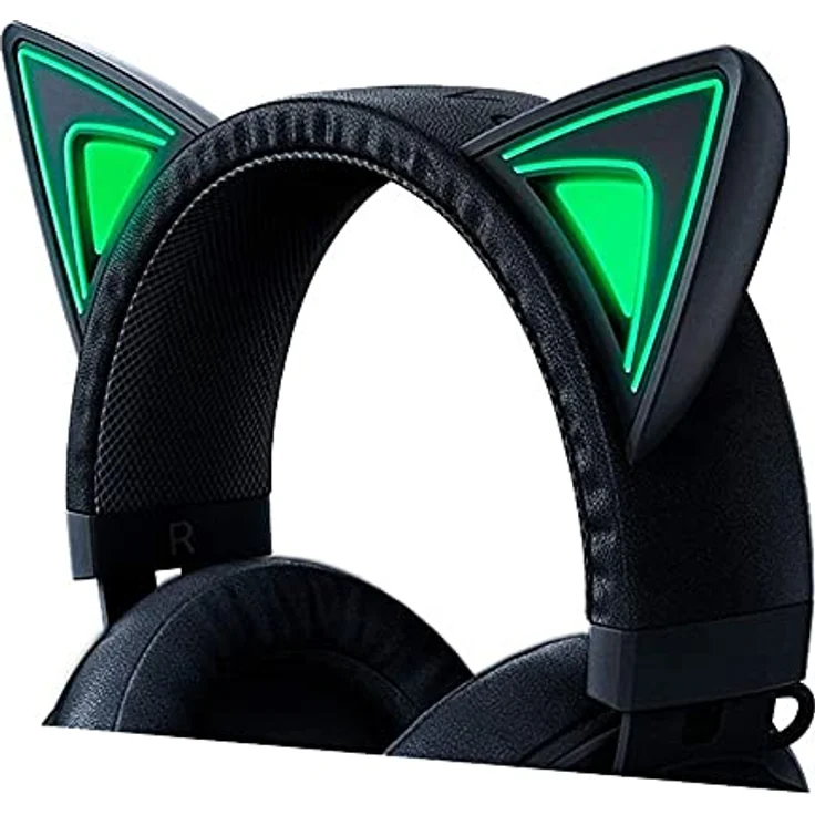Razer Kraken Kitty - USB PC-Gaming Headset mit THX Surround Sound - Schwarzes Chroma RGB Ohren-Beleuchtung (Einziehbares Geräuschunterdrückungs-Mikrofon, Leichter Aluminiumrahmen) – Bild 2