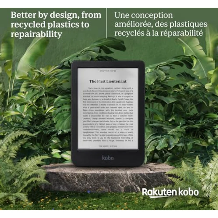 Kobo Clara BW | eReader | 15,2 cm (6 Zoll) blendfreier Touchscreen mit ComfortLight PRO | Dunkelmodus-Option | Hörbücher | wasserdicht | 16 GB Speicher | Schwarz – Bild 4