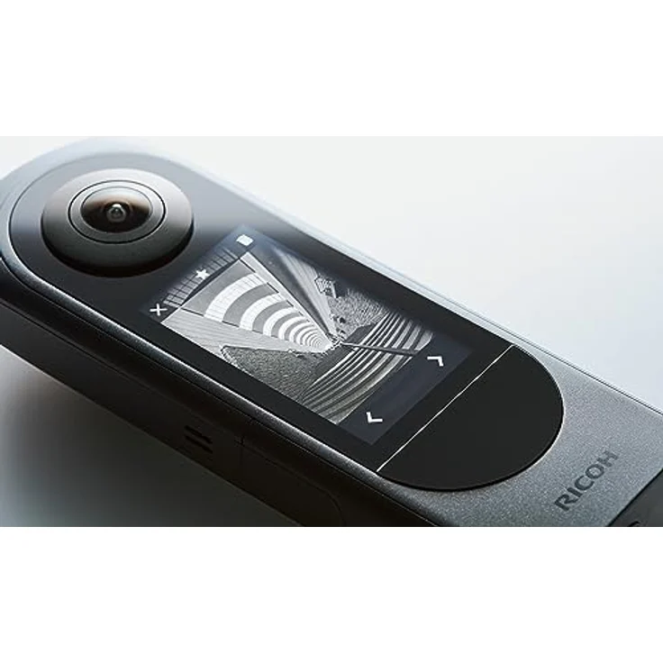 Ricoh Theta X 2023, 360° Camcorder mit 5.7K Videoauflösung, 48 MP, 2,25 Zoll Touchscreen und 46 GB Speicher, Schwarz – Bild 6