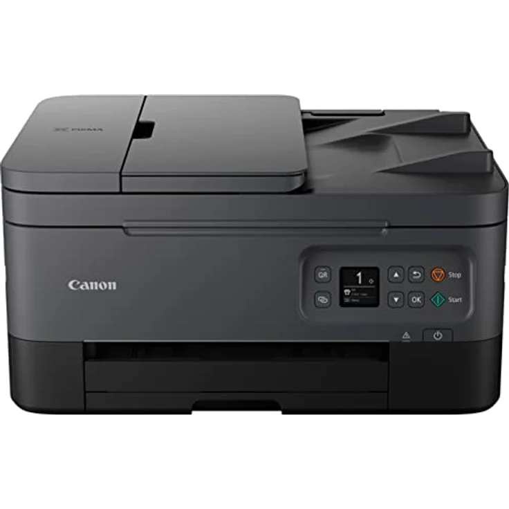 Canon PIXMA TS7450i Multifunktionsdrucker DIN A4 - Farbtintenstrahldrucker schwarz (Scanner, Kopierer, kabelloser Drucker, ADF, WLAN, LCD, 4800 x 1200 DPI) kompatibel mit Drucker ABO PIXMA Print Plan – Bild 1