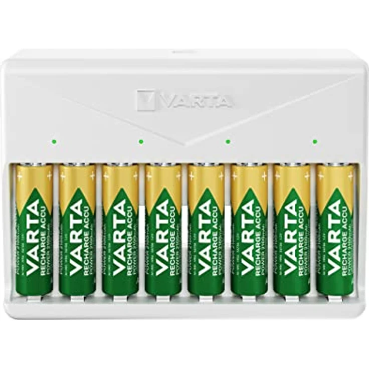 VARTA Akku Ladegerät, Batterieladegerät für wiederaufladbare AA/AAA, bis zu 8 Akku, Multi Charger, inkl. USB-Typ C Ladekabel, unbestückt – Bild 3
