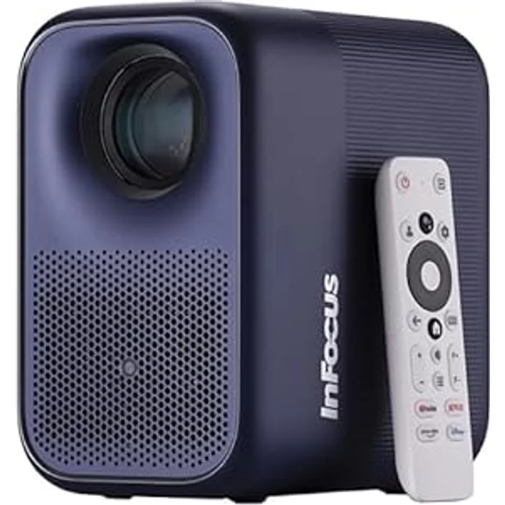 Infocus Apex Master IN3058SL, Full HD Beamer mit 500 lm, automatischem Fokus, WLAN und Bluetooth, Schwarz – Bild 2