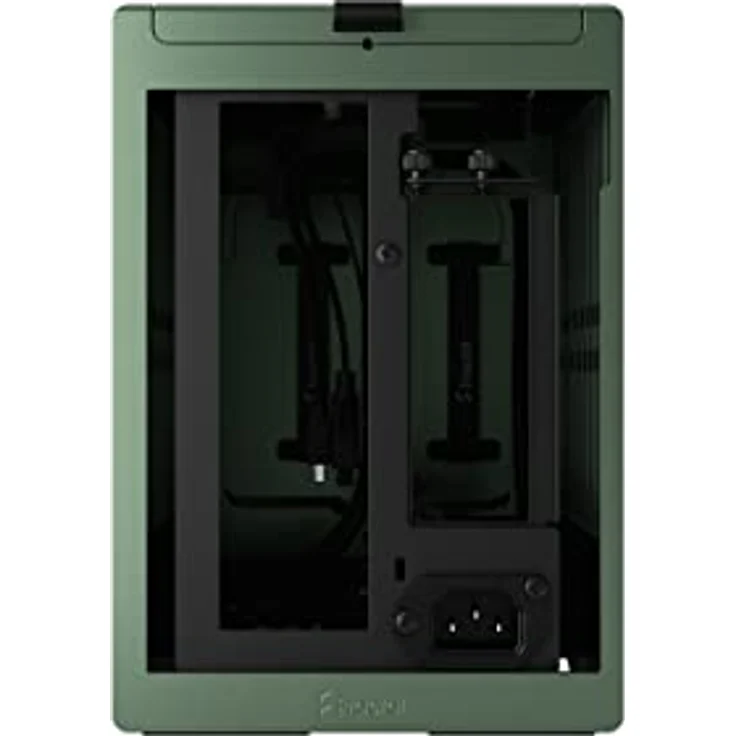 Fractal Design Terra Jade - Wood Walnut Front Panel - Small Form Factor - mITX Gaming case – PCIe 4.0 Riser Cable – USB Type-C - Anodized Aluminum Panels – Bild 3