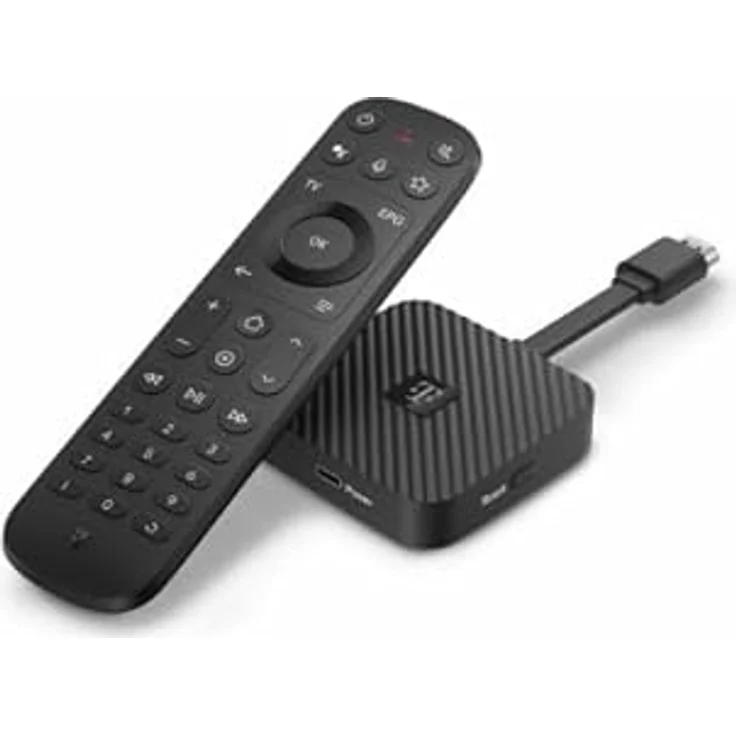 Deutsche Telekom MagentaTV Stick 4K schwarz (2. Generation) mit Fernbedienung und Sprachassistent – Bild 2