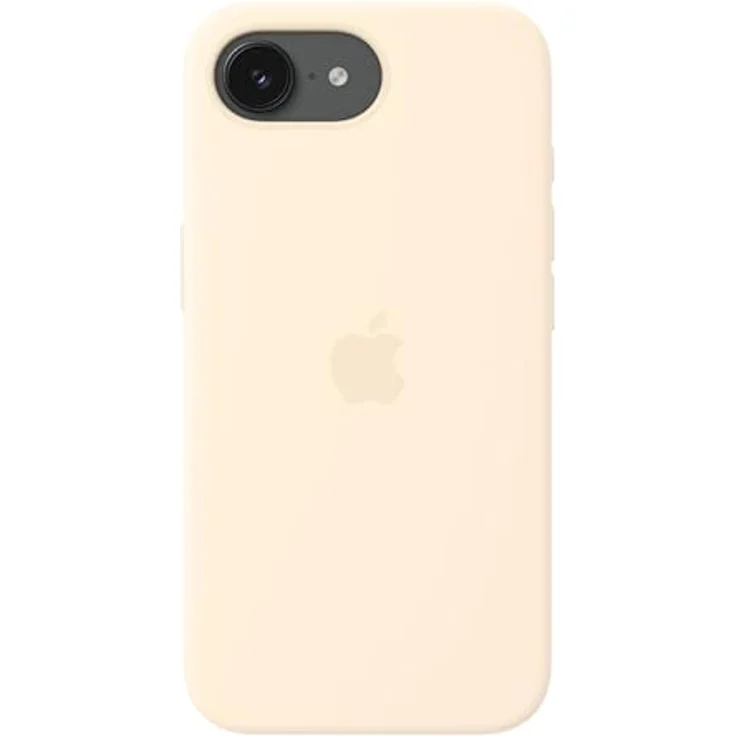 Apple iPhone 17e Silikon Case mit MagSafe, recyceltes Silikon, vanillefarben, optimaler Schutz und fast kabelloses Laden – Bild 3