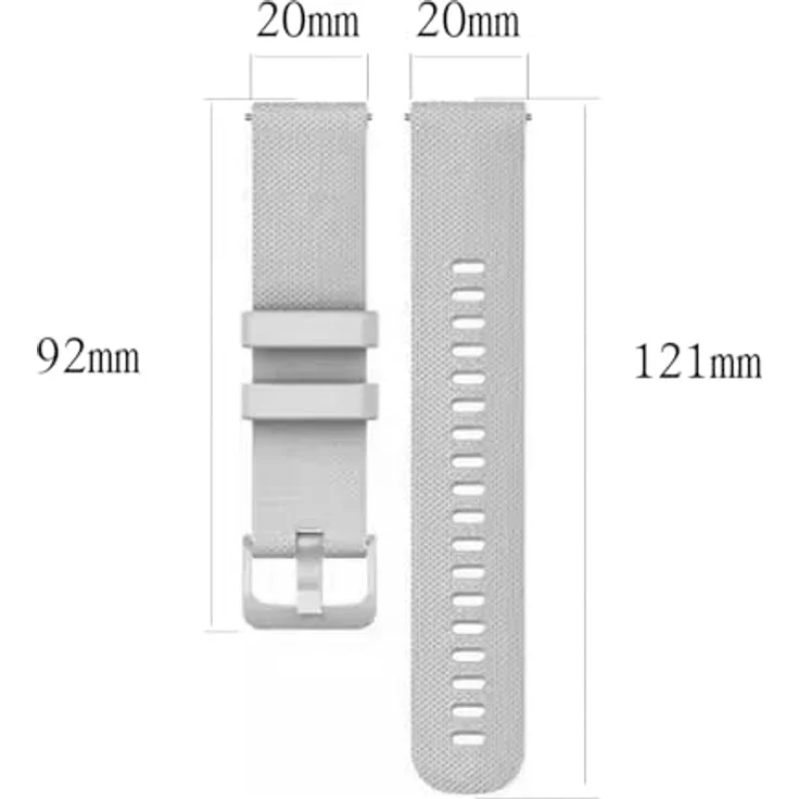 INF Uhrarmband für Polar Ignite/Unite, pink Silikon mit Schnellverschluss, weich und langlebig, 12,1 cm + 9,2 cm Länge – Bild 2