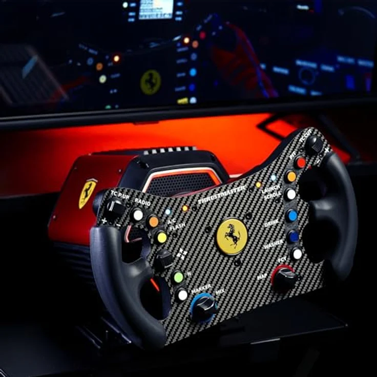 Thrustmaster Ferrari 488 GT3 Wheel Add-On, Rennlenkrad, PC, PS5, PS4, Xbox Series X|S, Xbox One, Offiziell Lizenziert von Ferrari – Bild 2