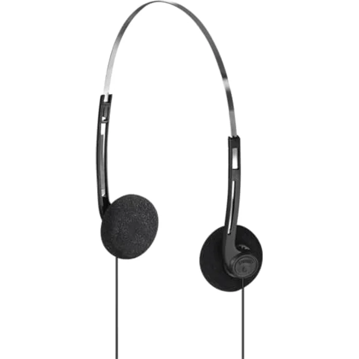 Hama Slight Computer On Ear Kopfhörer kabelgebunden Stereo Schwarz/Silber – Bild 3