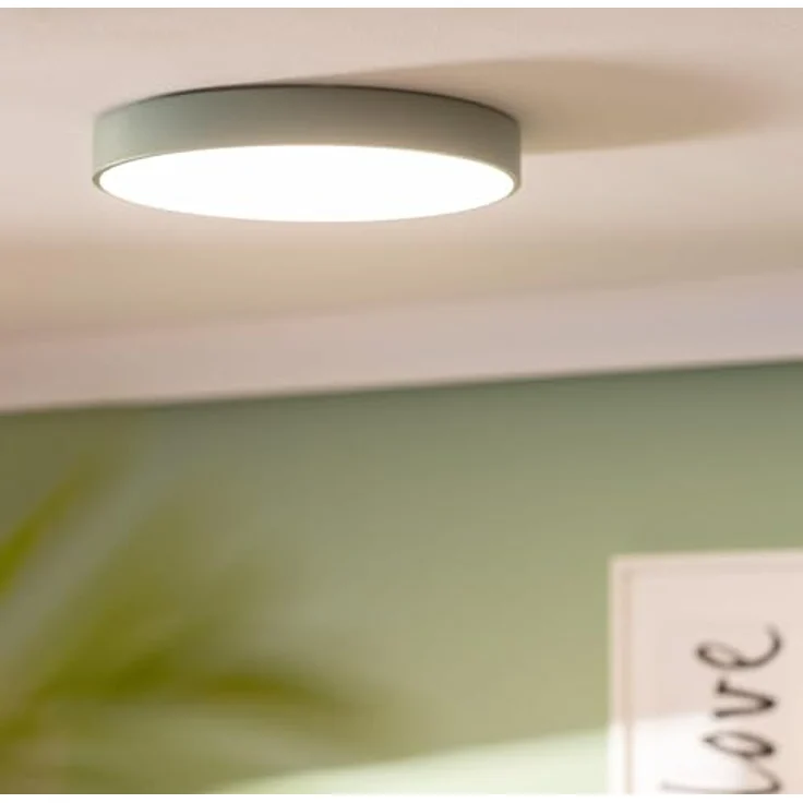LEDKIA LIGHTING LED-Deckenleuchte 24W Rund Metall Ø400 mm CCT Wählbar Iris Seladongrün – Bild 3