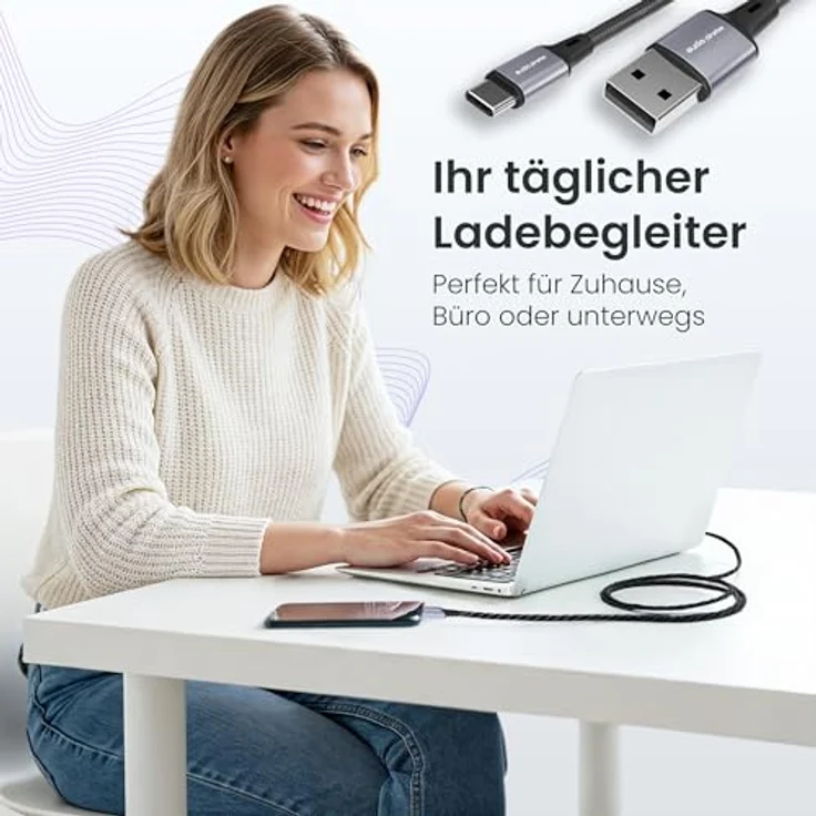 audio pirates USB-C auf USB-A Kabel, 1m/2-Pack, 3A Schnelles Laden, 480 ...