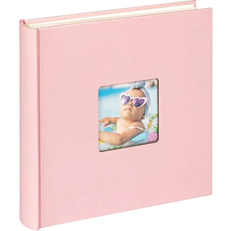 walther design FA-208-BR Fotoalbum Fun Baby, 30x30 cm, rosa – Bild 1