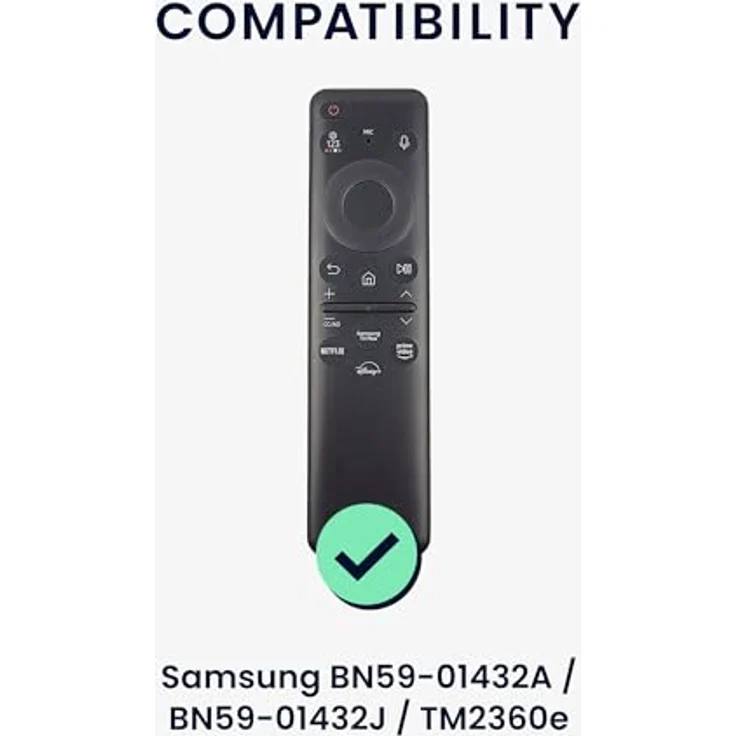 kwmobile Hülle Fernbedienung kompatibel mit Samsung BN59-01432A / BN59-01432J / TM2360e - Flexibles Silikon Case in Schwarz – Bild 2