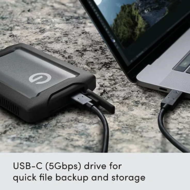 SanDisk PROFESSIONAL G-DRIVE ArmorATD 6 TB Mobile Festplatte, USB-C-fähig, 130 MB/s, wasser- und staubfest, für Mac und Windows – Bild 3