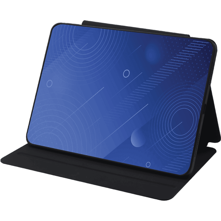 ISY Flip Cover ICT-2006-MM für Apple iPad Air 11" (2024) & 10.9" (4th/5th Gen.), Schwarz