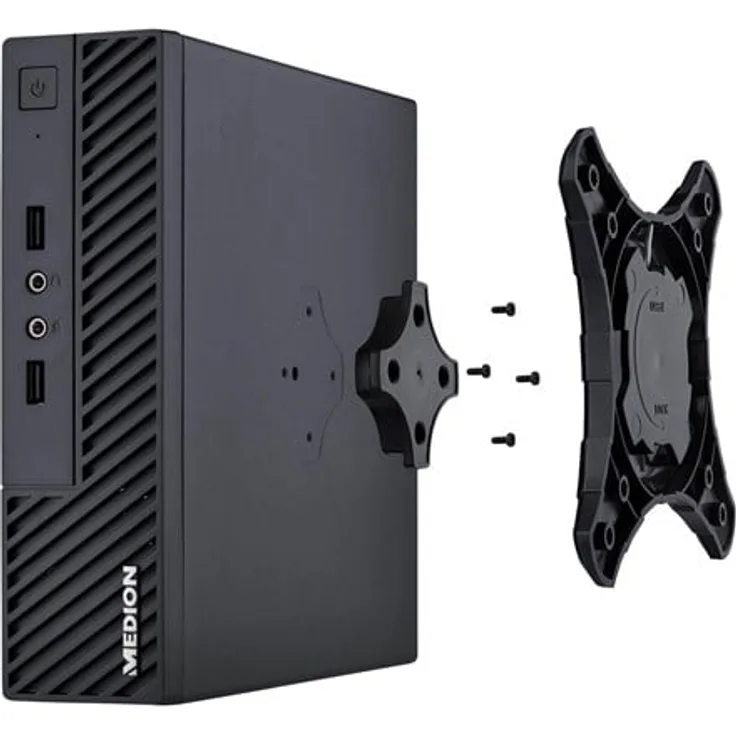 Medion Akoya S23005 MD35341, Mini-PC mit Intel Core i3 1115G4, 8 GB RAM, 256 GB SSD, mattschwarz, Win 11 Home, Bluetooth 5.2