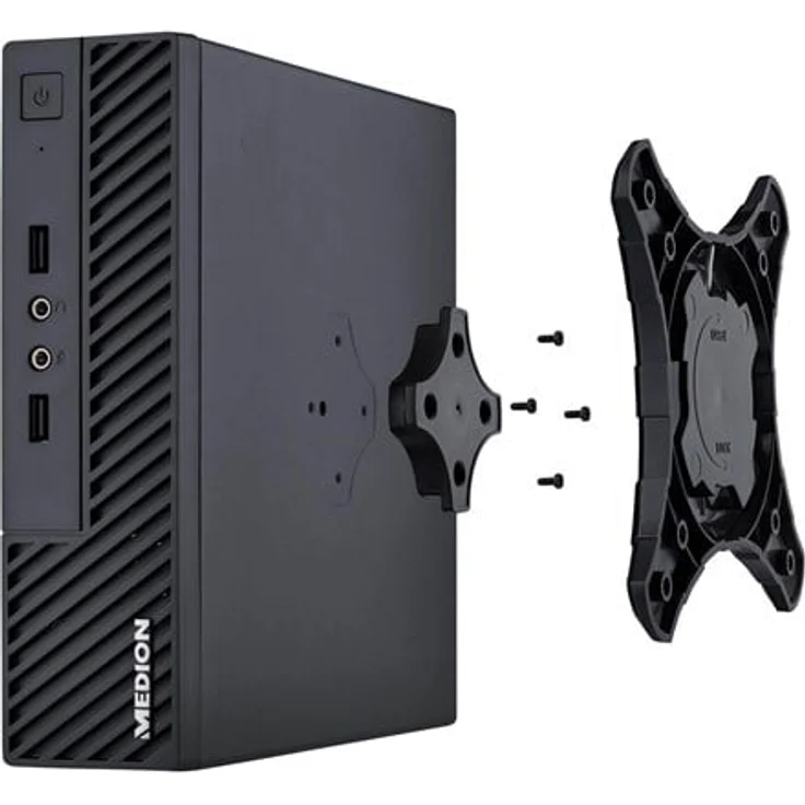 Medion Akoya S23005 MD35341, Mini-PC mit Intel Core i3 1115G4, 8 GB RAM, 256 GB SSD, mattschwarz, Win 11 Home, Bluetooth 5.2