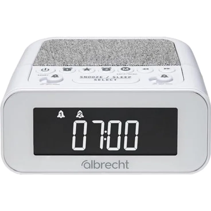 Albrecht DR 451 DAB+/UKW Radiowecker mit Musik-Streaming, Dual-Alarm und ASA Warnsystem