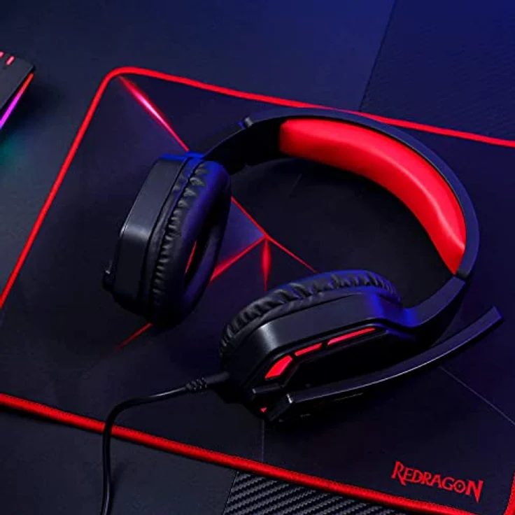 Redragon Themis H220, Kabelgebundenes On-Ear-Gaming-Headset mit 50 mm Treibern, Mikrofon und Universeller Kabelfernbedienung, Schwarz – Bild 7
