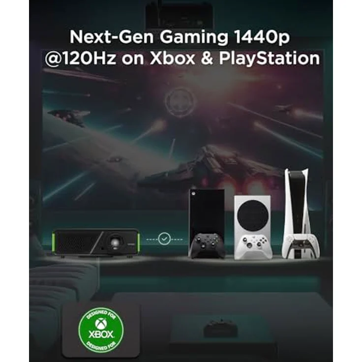 ViewSonic X2-4K Pro, 4K HDR Kurzdistanz Beamer mit Google TV, 2500 ANSI Lumen, 240 Hz, 4.2 ms Eingabeverzögerung, Auto Keystone, 60000 Stunden LED-Lebensdauer für Heimkino & Gaming – Bild 4