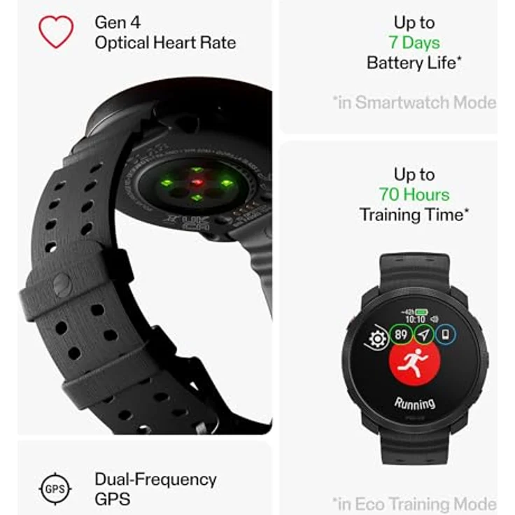 Polar Vantage M3 - Multi-Sport-Smartwatch mit AMOLED-Display, Dual-Frequenz-GPS, Turn-by-Turn-Navigation, bis zu 7 Tage Akkulaufzeit – Bild 3
