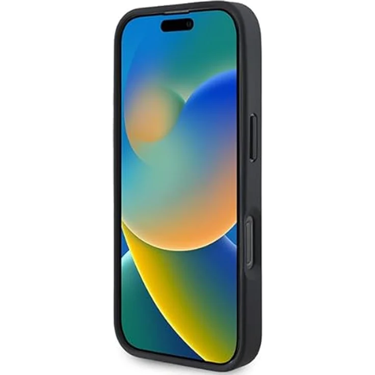 CG Mobile AMG AMHCP16XGSEBK Hülle für iPhone 16 Pro Max 6.9" Schwarz hardcase Leather Debossed Lines Black Logo – Bild 5