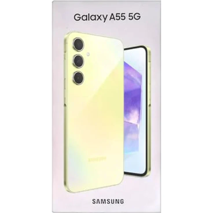 Samsung Galaxy A55 (128 GB, Awesome Lemon, 6.60", SIM + eSIM, 50 Mpx, 5G), Smartphone, Gelb – Bild 2