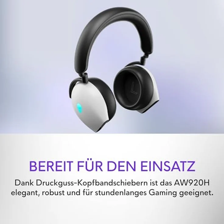 Dell Alienware Tri-Mode Wireless Gaming-Headset, Lunar Light – Bild 2