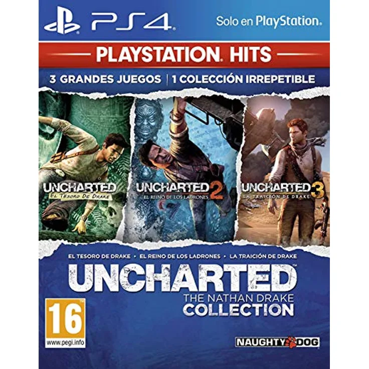 Playstation Uncharted Collection PS Hits, PS4-Spiel mit spannender Abenteuer-Trilogie