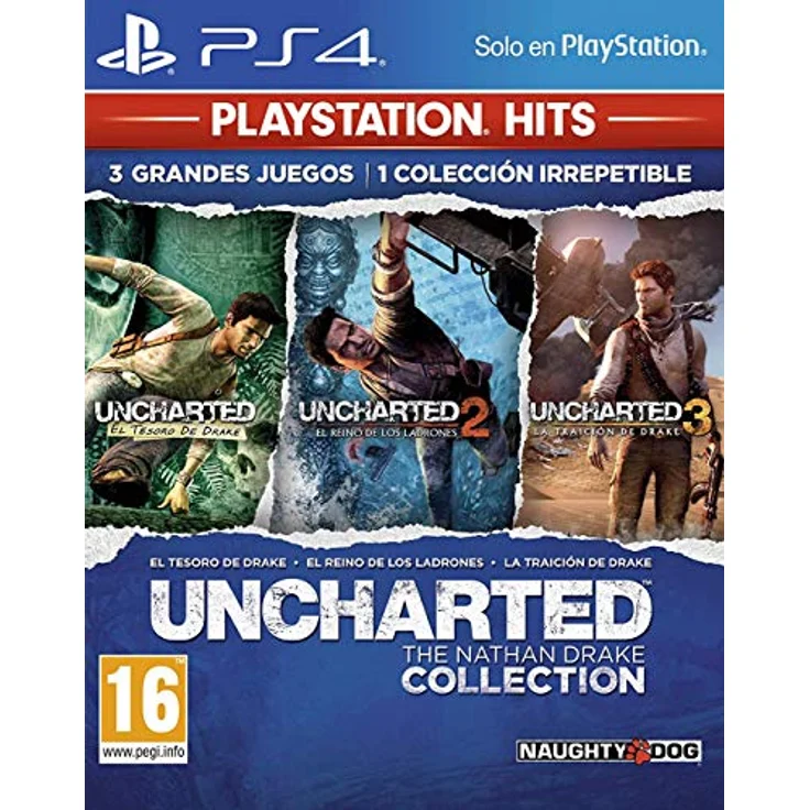 Playstation Uncharted Collection PS Hits, PS4-Spiel mit spannender Abenteuer-Trilogie – Bild 1