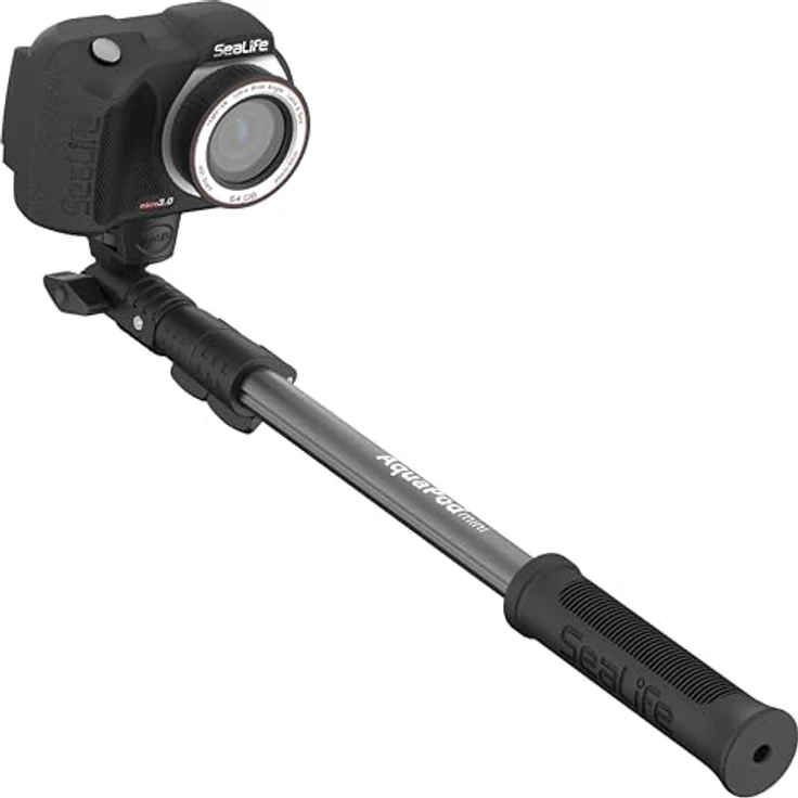 SeaLife AquaPod Mini-Kamerastange, ausziehbar von 39 cm bis 97 cm, inklusive GoPro-Adapter, blau – Bild 2