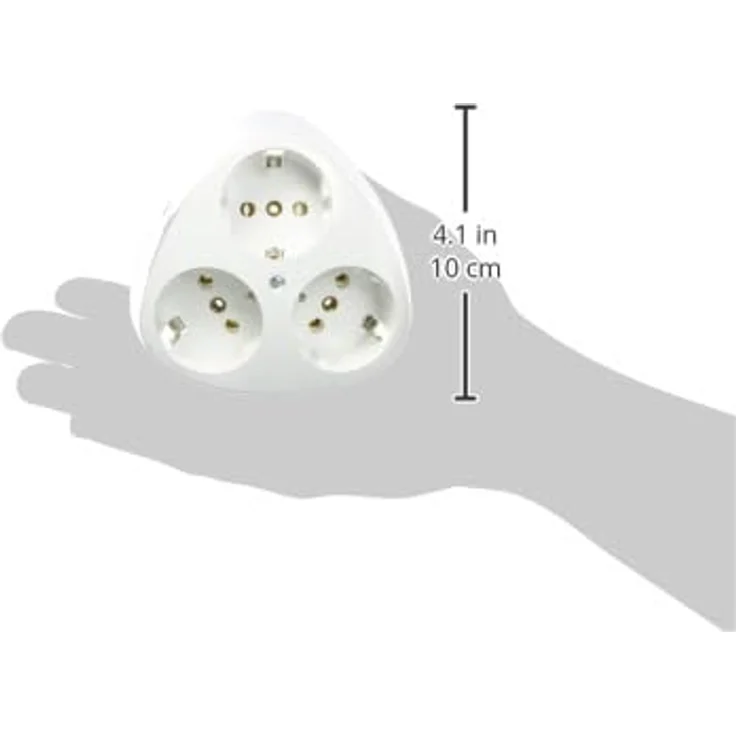 Kopp 100502000 Dreifach-Schutzkontakt-Steckdose – Bild 3