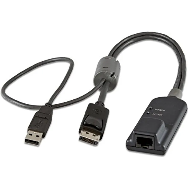 Vertiv Avocent MPU KVM Schnittstellenmodul, Virtual Media Common Access Card (CAC), USB, Tastatur-Maus, RJ-45 Buchsennetzwerk, für Vertiv Avocent Merge Point Unity (MPUIQ-VMCDP), DisplayPort-Kabel
