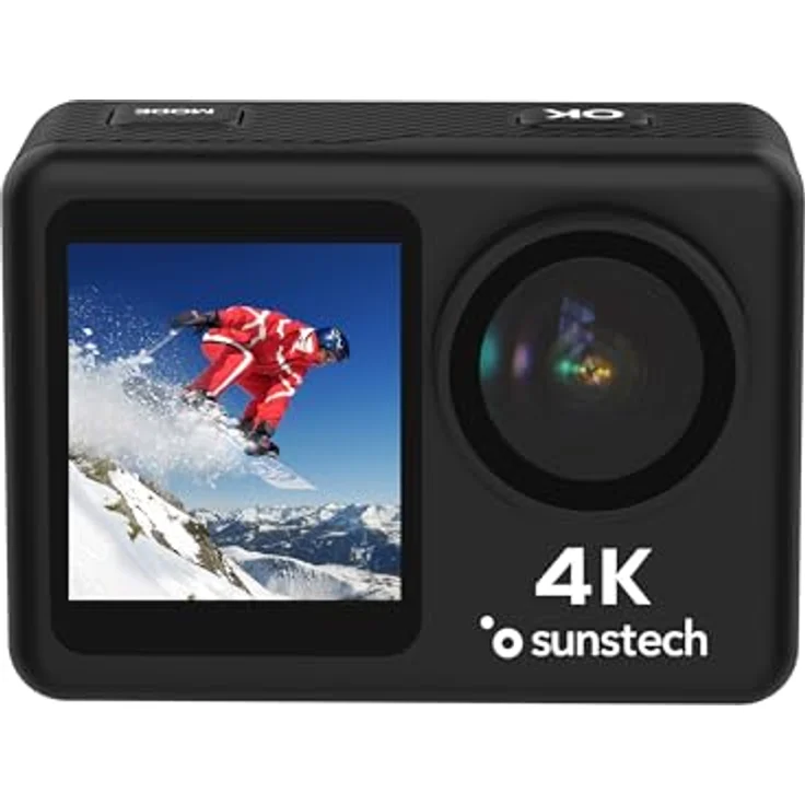 Sunstech Adventure4K Sportkamera, Ultraleicht und wasserdicht, 4K HD, integriertes WLAN und Mikro, 170° Weitwinkelobjektiv – Bild 1