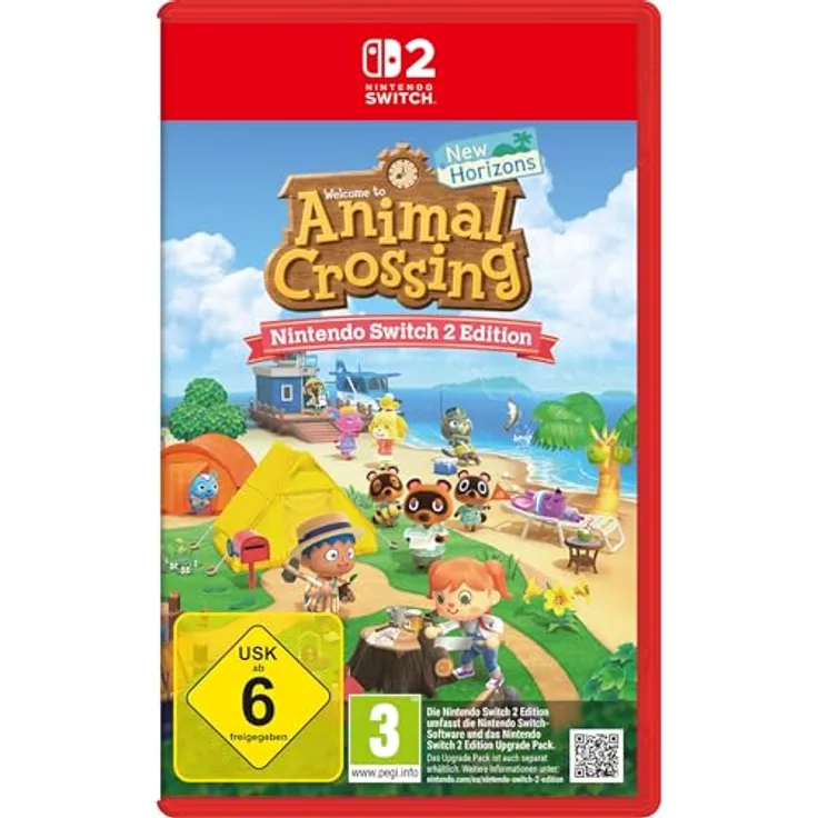 Nintendo Animal Crossing: New Horizons – Nintendo Switch 2 Edition, Spiel mit Ver. 3.0 Update, neuem Hotel und erweiterter Schlummerinsel, bis zu 9.000 Items lagerbar