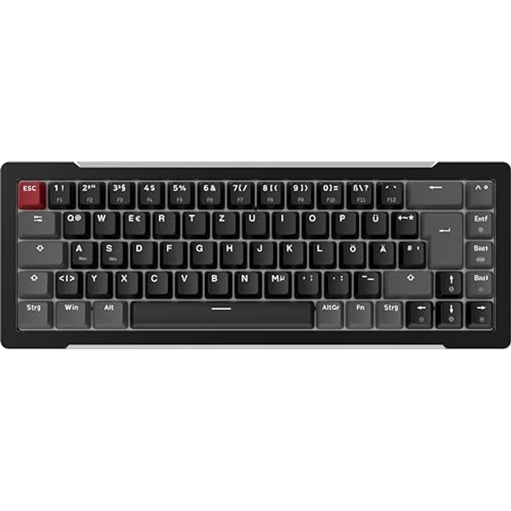 Raijintek MGA-68, kabelgebundene Gaming-Tastatur mit 69 Tasten, Hot-Swappable, CNC-Aluminiumrahmen, anpassbare ARGB-Beleuchtung, USB-C, schwarz – Bild 3