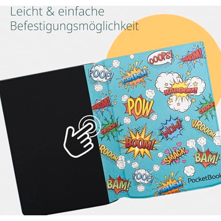 PocketBook Flip Cover - Comic Print 7.8", Schützendes Tablet-Taschen-Cover mit schlankem Design, passend für InkPad 4, InkPad Color 2 & InkPad Color 3 – Bild 5
