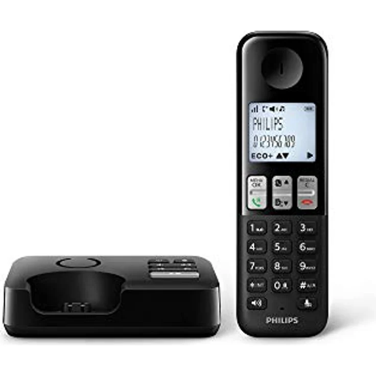 Philips D2551B-01 DECT Schnurlostelefon mit Anrufbeantworter – Bild 5