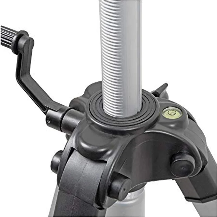 Stier STIER Stativ 250, Aluminium Baustativ mit verstellbarer Höhe von 88 bis 250 cm, für Laser und Nivelliergeräte, inkl. Tragetasche – Bild 5