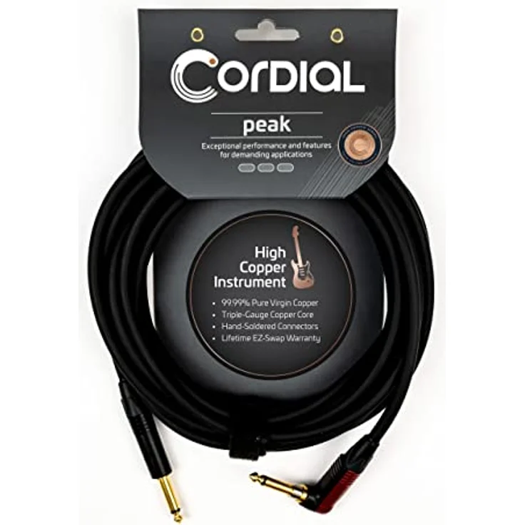 Cordial 11218 Klinke Audio Anschlusskabel, 1x 6.3mm mono Stecker, professionelle Audioqualität – Bild 2