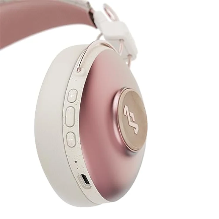 House of Marley Positive Vibration Frequency Over-Ear-Wireless-Kopfhörer - Bluetooth-Kopfhörer, 34 h Wiedergabe, Passive Geräuschunterdrückung, Steuerung & Mikrofon, nachhaltiges Material, Kupfer – Bild 2