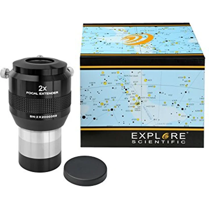Explore Scientific Fokal Extender 2x 50,8mm/2 Zoll Barlowlinse zur Erhöhung der Brennweite für Teleskope – Bild 1