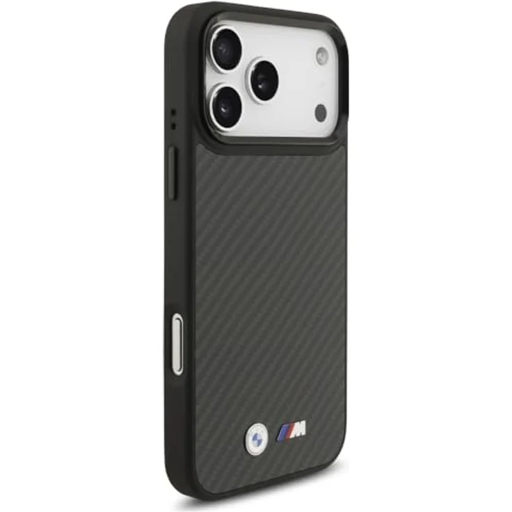 CG MOBILE BMW M Kevlar Matt Schutzhülle kompatibel mit MagSafe für iPhone 17 Pro Max, Schwarz – Bild 4