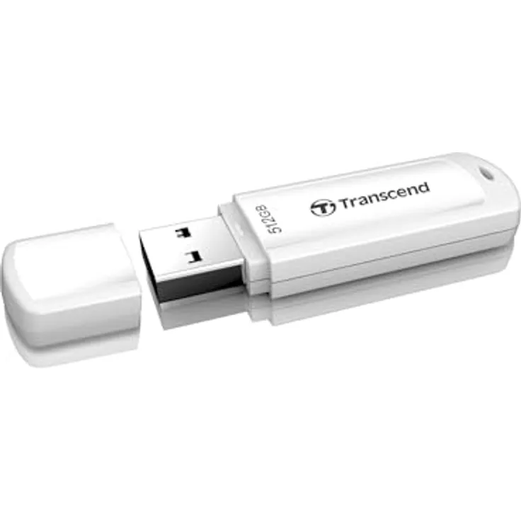 Transcend JetFlash 730 TS512GJF730 USB-Stick 3.2 Gen 1, 512 GB, Weiß
